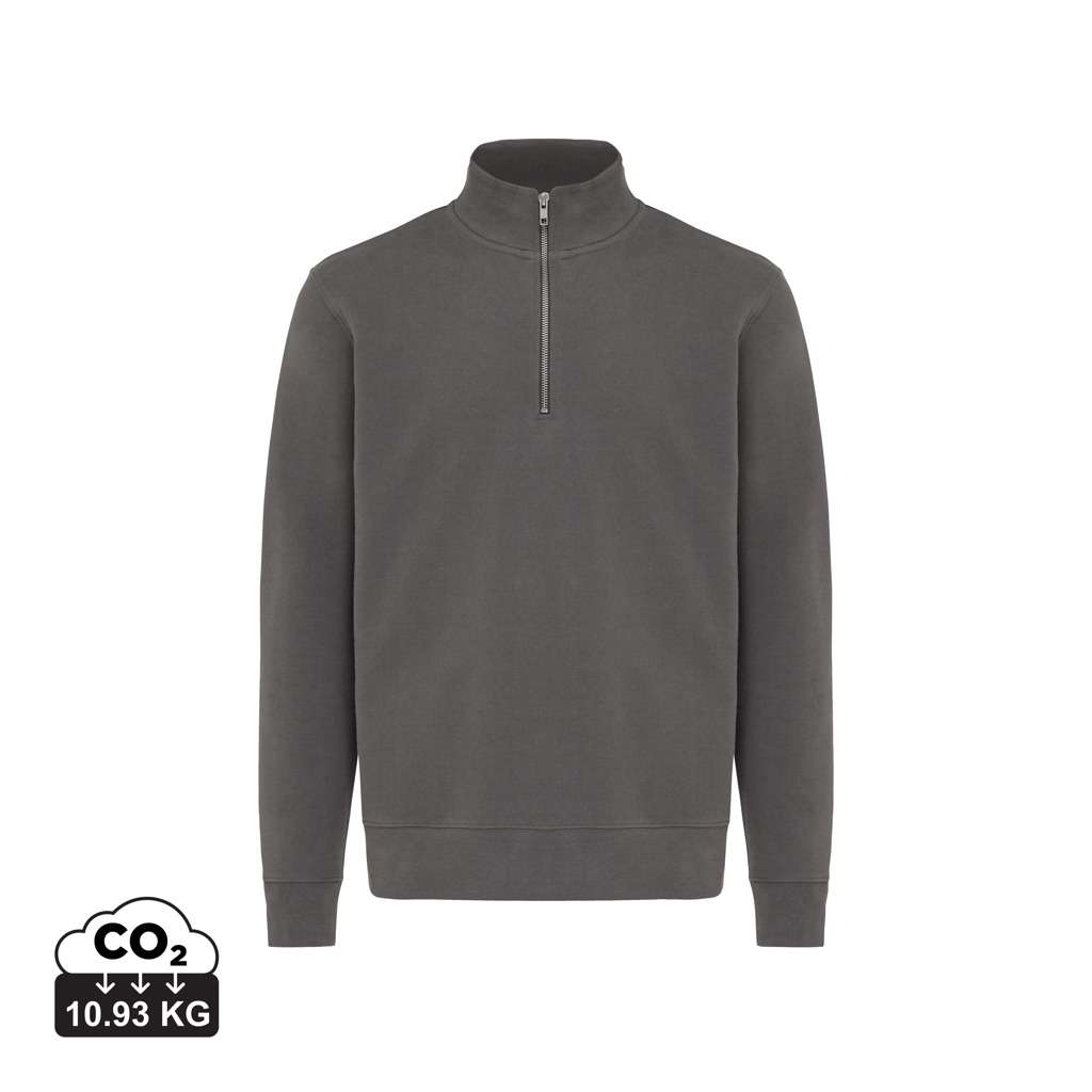 IQONIQ Elgon Quarter-Zip-Sweater aus rec. Baumwolle