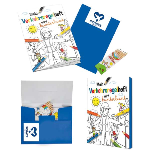 Malbuch / Mal-Set A6 - Verkehr