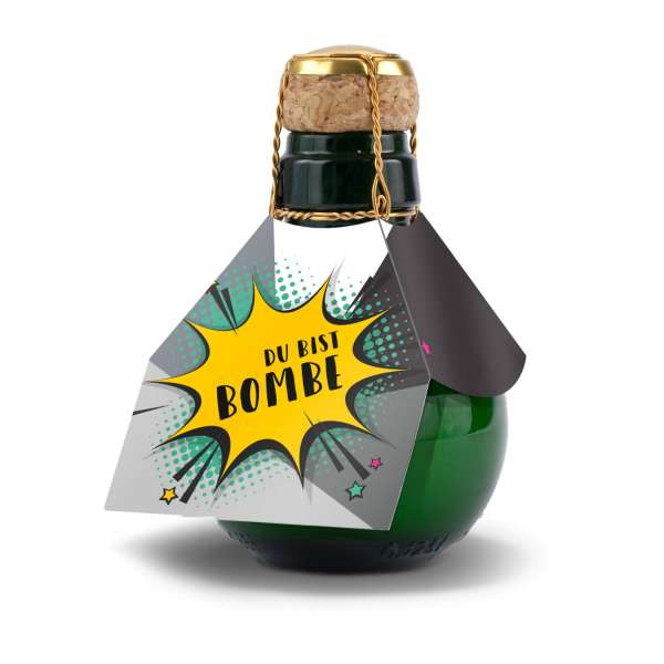 Kleinste Sektflasche der Welt! Du bist Bombe - Ohne Geschenkkarton, 125 ml