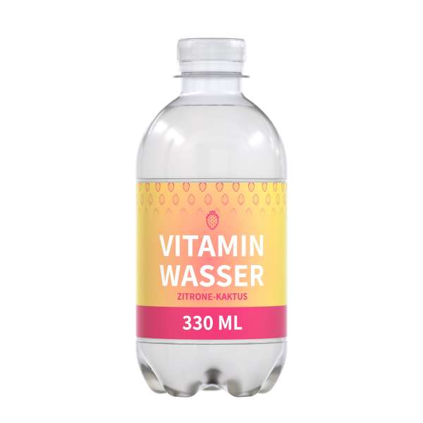 330 ml Vitaminwasser "Zitrone-Kaktus" - Eco Label (Exportware, pfandfrei)