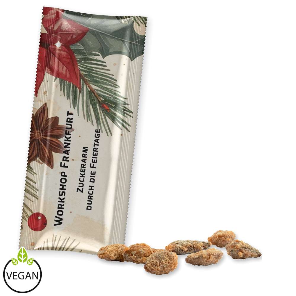 Feuergebrannte Mandeln ohne Zuckerzusatz, ca. 25g, Snack Stick