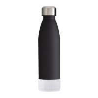 Flasche schwarz, Hülle weiß