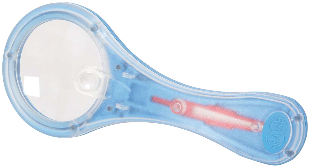 Lupe mit Pinzette und Ständer