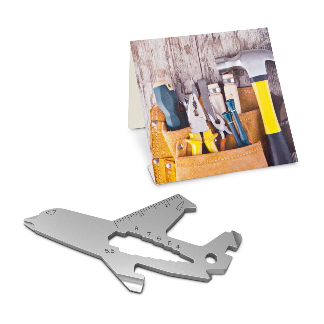 Geschenkartikel: ROMINOX® Key Tool Funktionen) im Motiv-Mäppchen Werkzeug
