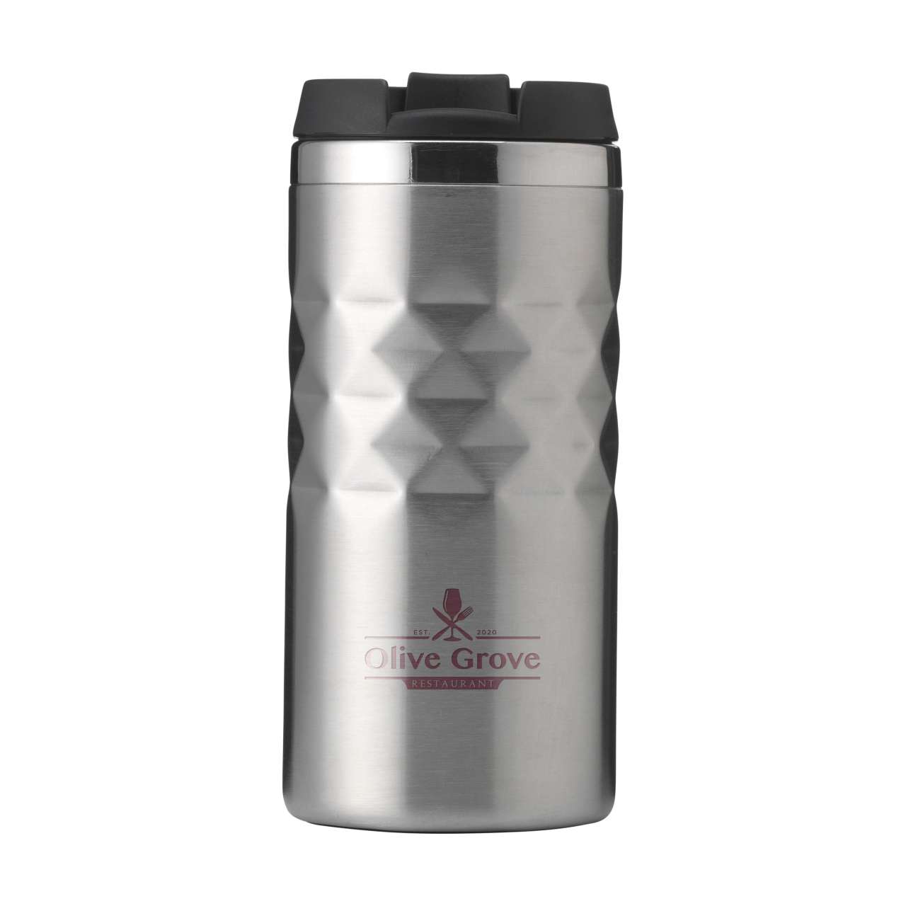 Geometric Mug RCS Recycled Steel 280 ml Thermobecher