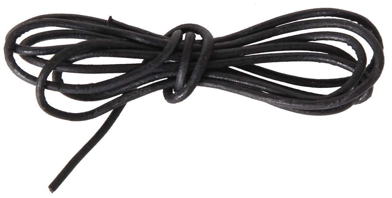 Lederband schwarz 100 cm