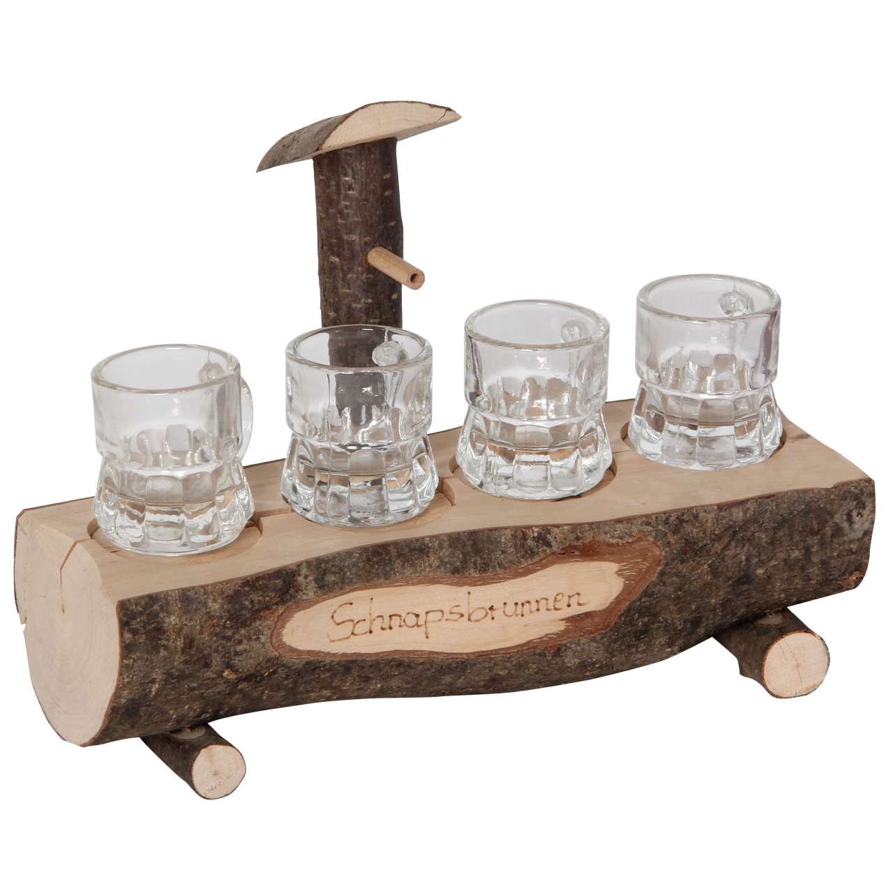 Schnapsbrunnen mit 4 Krügerl