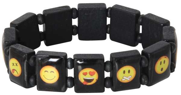 Holz-Armband 'Funny Face'