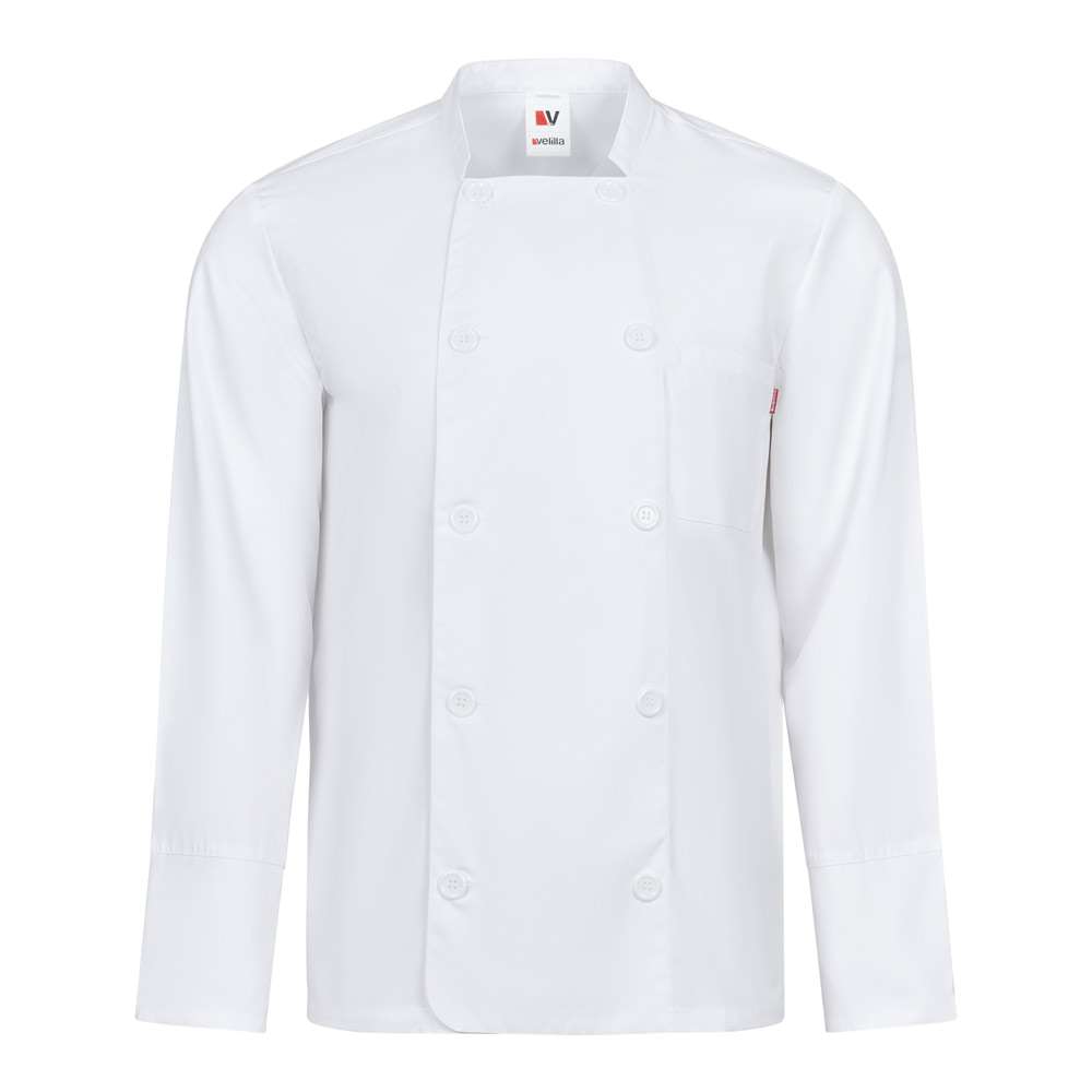 VL KALI Langärmelige Kochjacke (175 g / m²), aus Baumwolle (35 %) und Polyester (65 %)