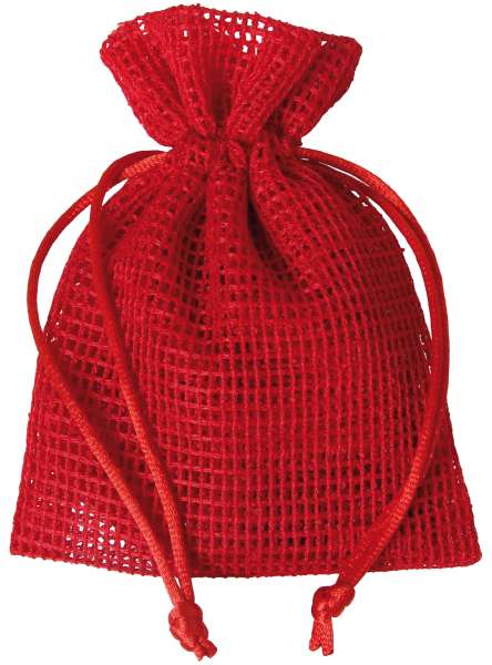 Netz-Säckchen 10 x 12,5cm rot