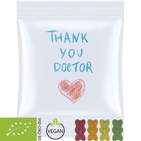 Bio Gummibärchen ohne Gelatine, ca. 15g, Midi-Tüte