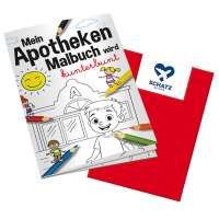 Malbuch mit 1-c Logoeindruck