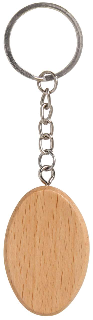 Schlüsselanhänger Oval Buche