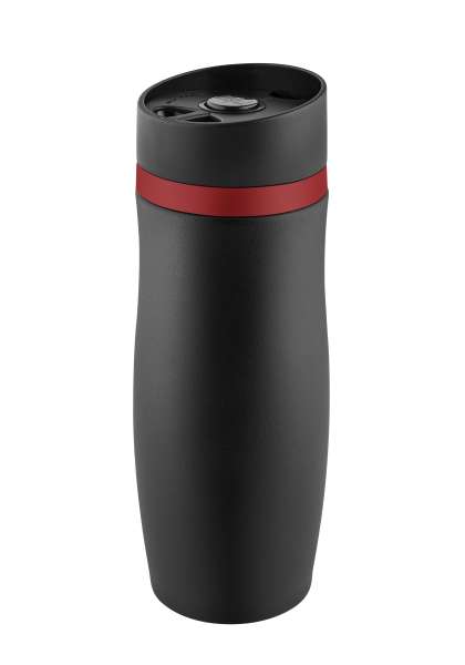 Metmaxx® Thermobecher "CremaExtensaNero" schwarz / Ring schwarz