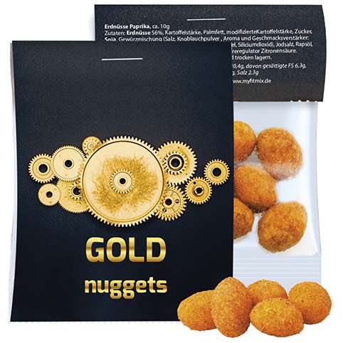 Erdnüsse Paprika, ca. 10g, Express Midi-Tüte mit Werbereiter