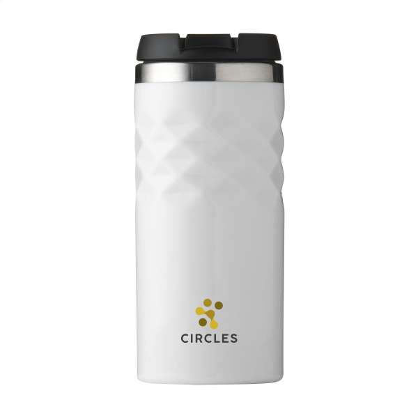 Geometric Mug RCS Recycled Steel 280 ml Thermobecher