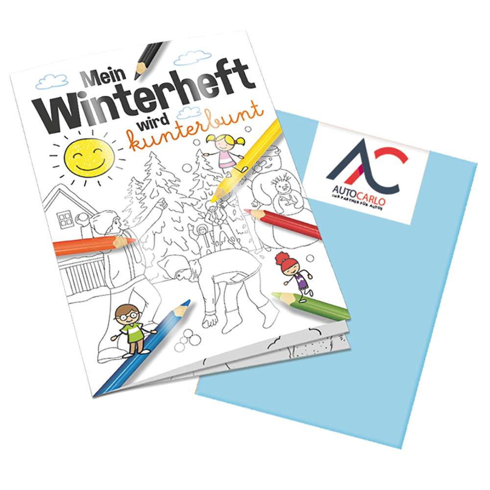 Malbuch / Mal-Set A6 - Winter