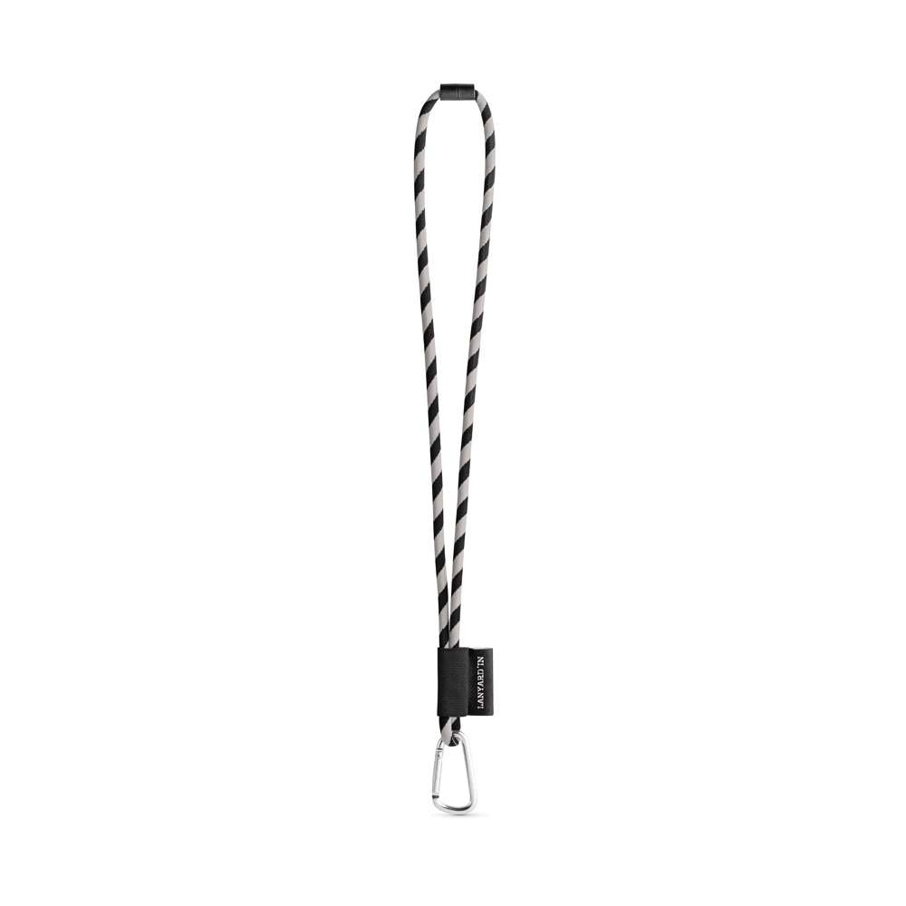 SET Lanyard TUBE Long (Ø 7 mm) mit 55 mm D-förmigem Karabiner und Ø 7 mm Sicherheitsverschluss