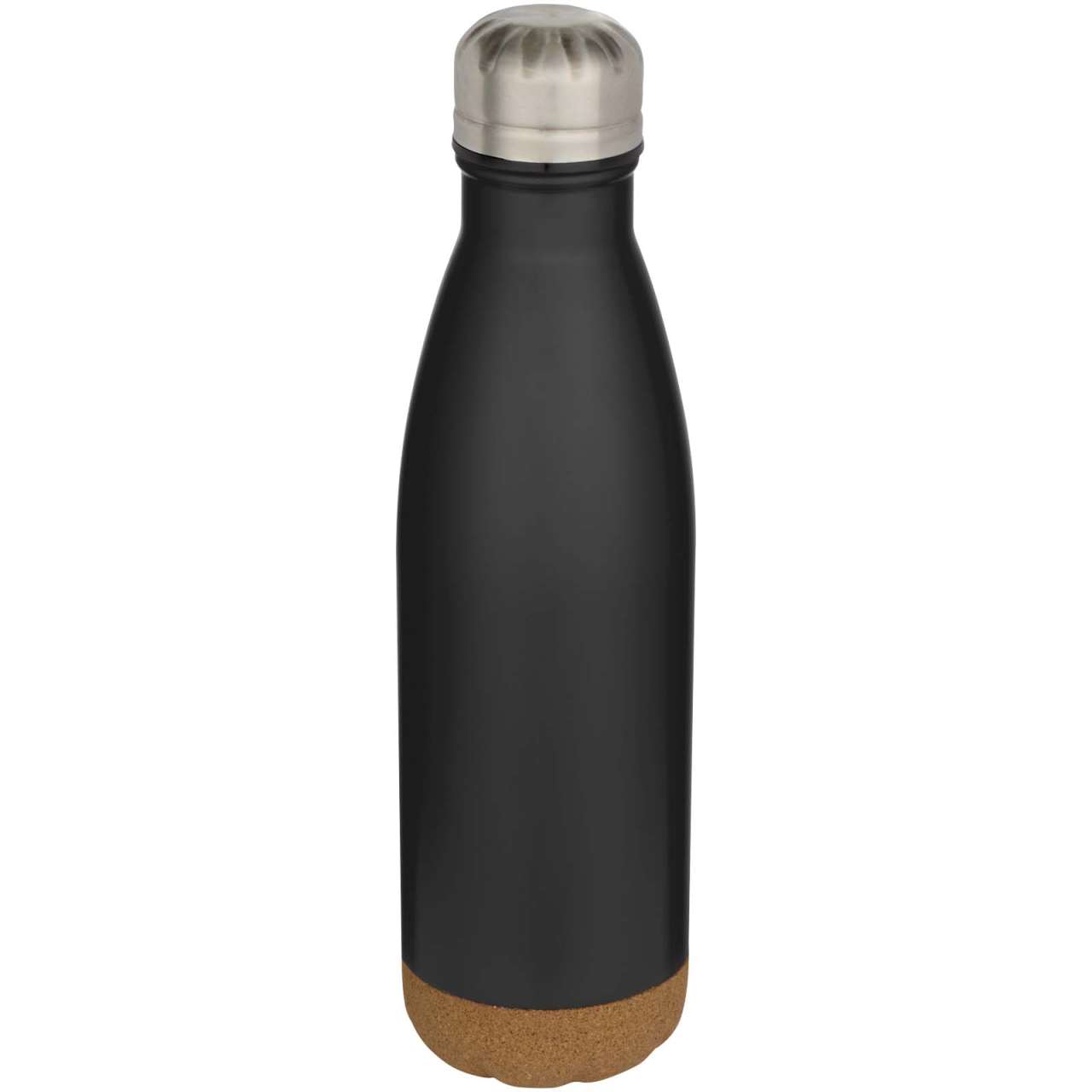 Cove 500 ml doppelwandige, vakuumisolierte Trinkflasche aus Edelstahl mit Korkdetails