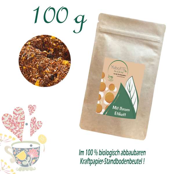 YuboFiT® Rotbuschtee Sanddorn-Sahne