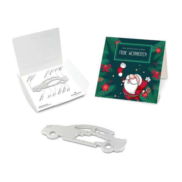 Geschenkartikel: ROMINOX® Key Tool Funktionen) im Motiv-Mäppchen Frohe Weihnachten