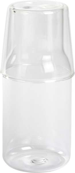 Glas-Karaffe mit Trinkglas CALMY