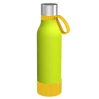 Flasche grün, Ring gelb, Hülle gelb