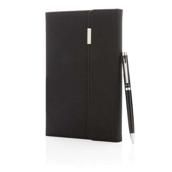 Swiss Peak Deluxe A5 Notizbuch mit Stift