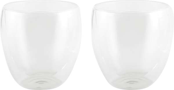 Gläser-Set DRINK LINE M, doppelwandig: 2er Set