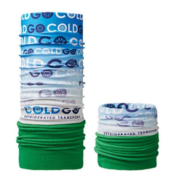 Multifunktions-Rundschal Polyester mit Polar Fleece mit All-over-Bedruckung