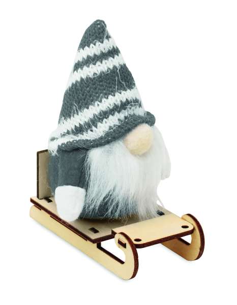 Wichtel auf Holzschlitten FROSTY SLEIGH
