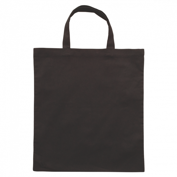 Baumwolltasche farbig mit kurzen Henkeln 136 gr / m2