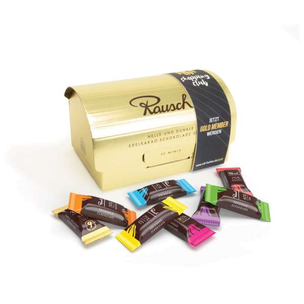 Goldbox mit Banderole veredelt