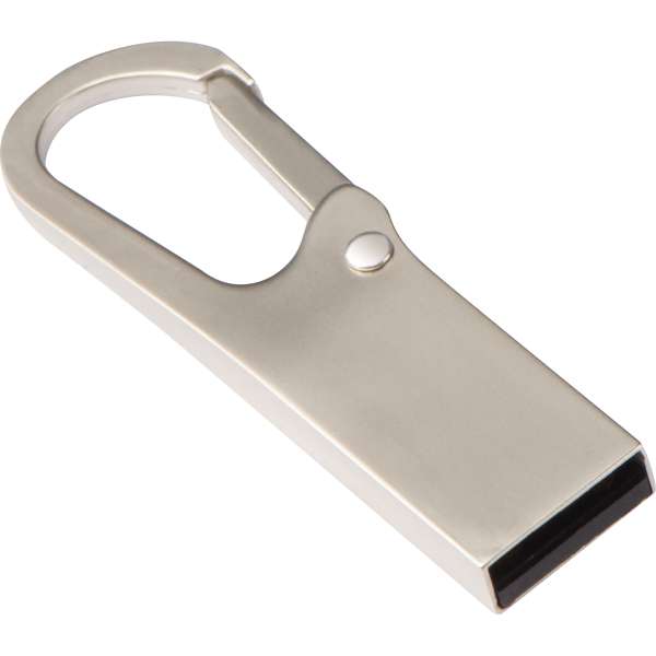 USB-Stick Metall mit Karabinerhaken 8GB