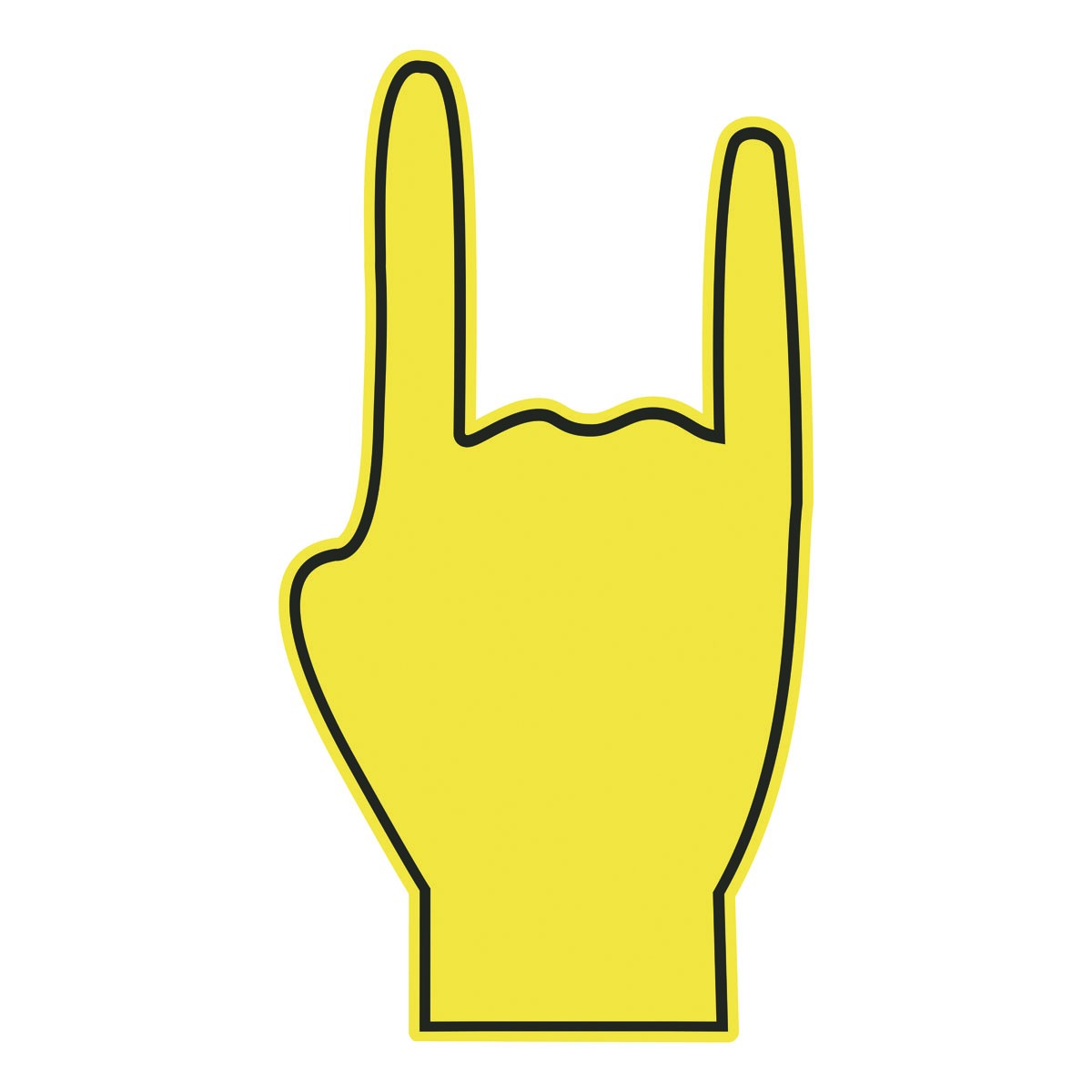 Winkehand aus Schaumstoff ROCKER SCHMAL