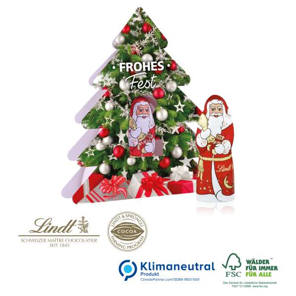 Weihnachtsbaum mit Nikolaus, Klimaneutral, FSC®
