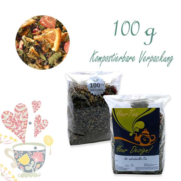 YuboFiT® Früchtetee HEDWIG LIEBT ERDBEERE UND MINZE