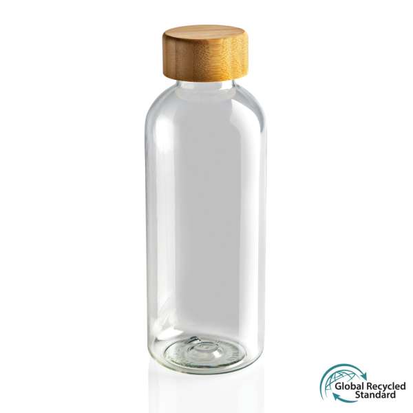 RCS rPET Flasche mit Bambus-Deckel