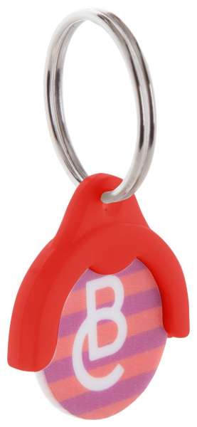 Schlüsselanhänger mit Einkaufswagen-Chip Token