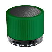 Lautsprecher schwarz, Gitter schwarz, Hülle grün