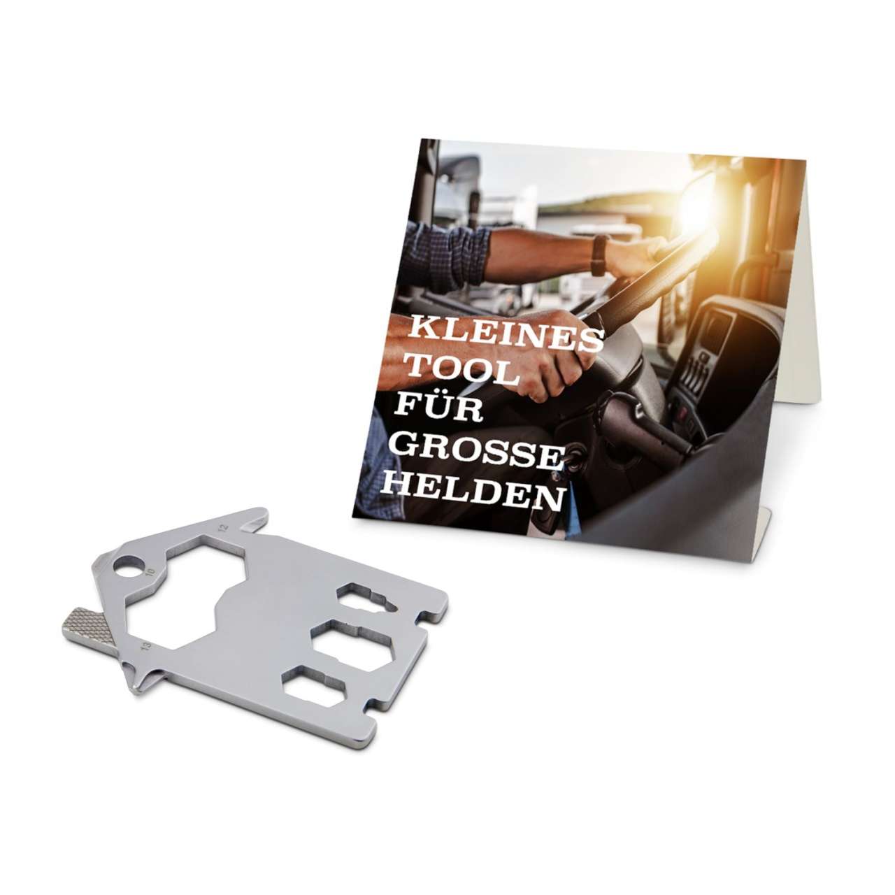 Geschenkartikel: ROMINOX® Key Tool Funktionen) im Motiv-Mäppchen Große Helden