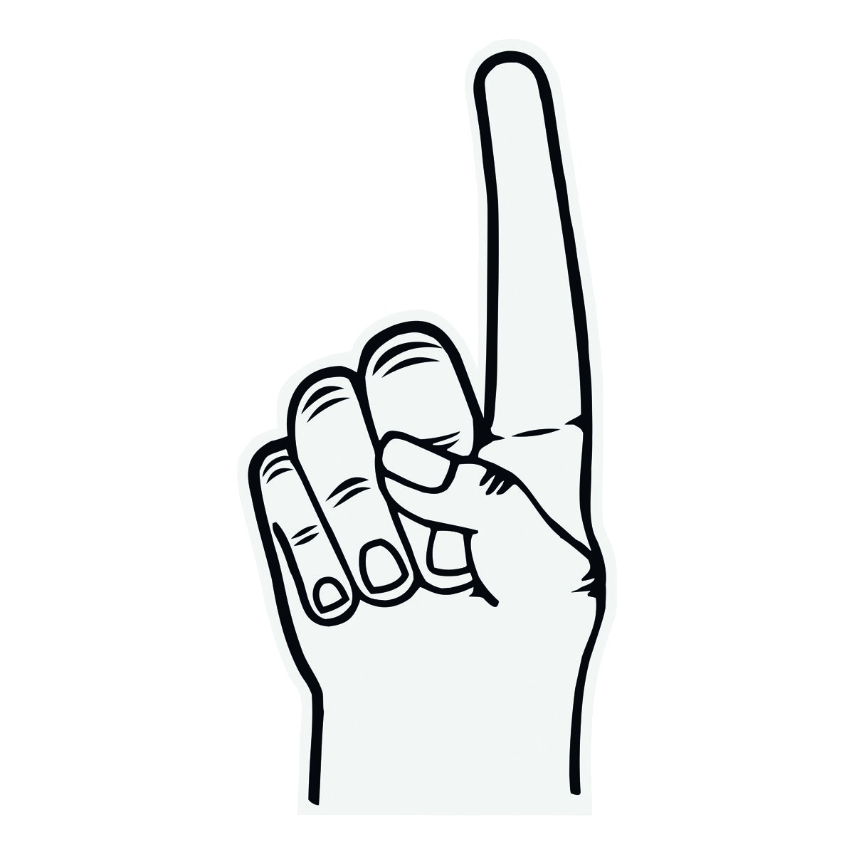 Winkehand aus Schaumstoff FINGER