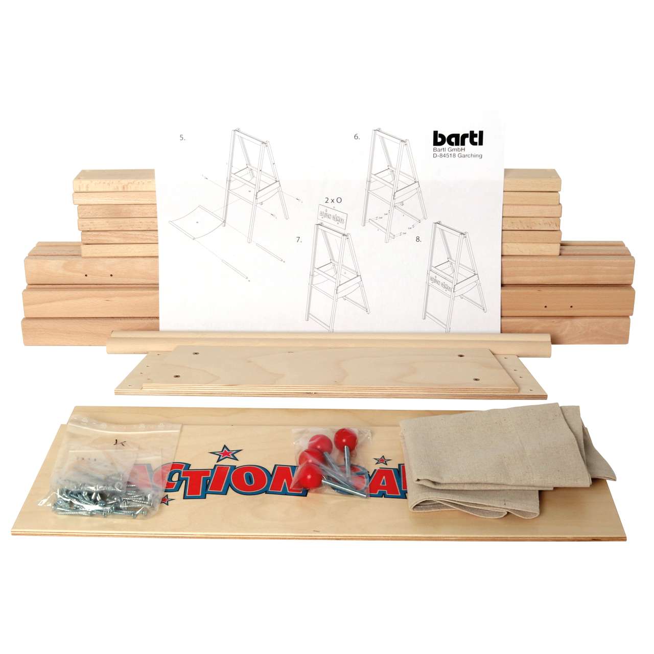 Gestell für Spieltafeln (unmontiert)