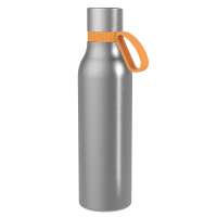 Flasche silber, Ring orange