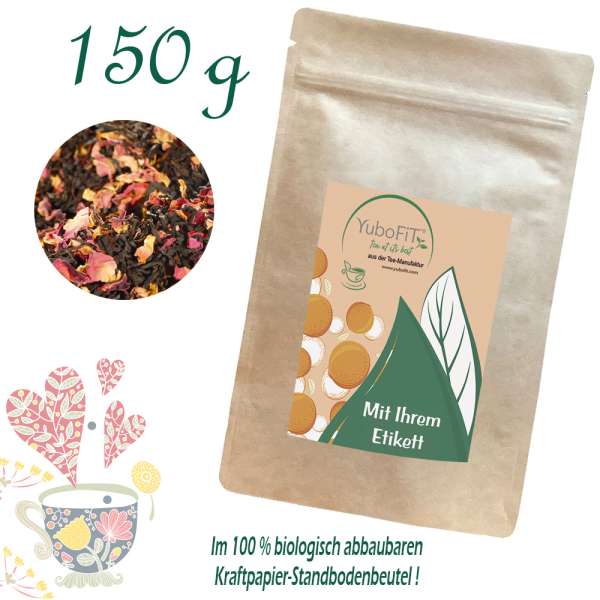 YuboFiT® Schwarzer Tee THE SKY IS RED