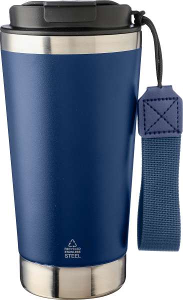 Doppelwandiger Trinkbecher aus recyceltem Edelstahl 500 ml Kayla