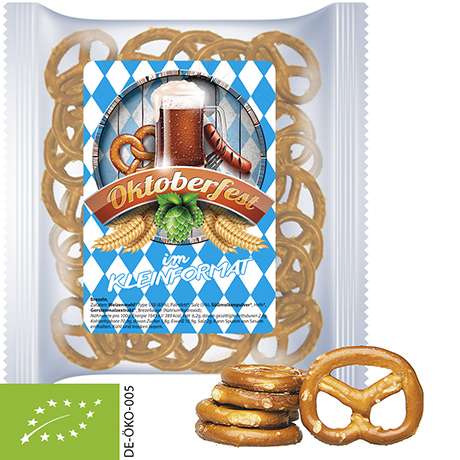 Bio Mini Brezeln Original, ca. 30g, Express Maxi-XL-Tüte mit Etikett