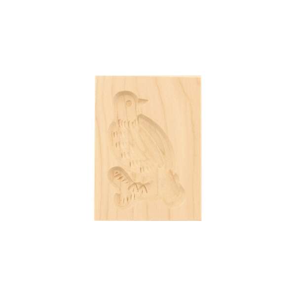 Spekulatiusform, 1 Bild, Vogel aus Holz 8 cm