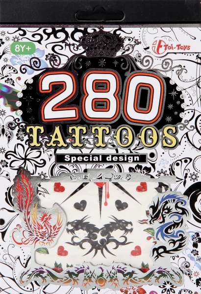 Tattoo Stickerbuch (280), sortiert