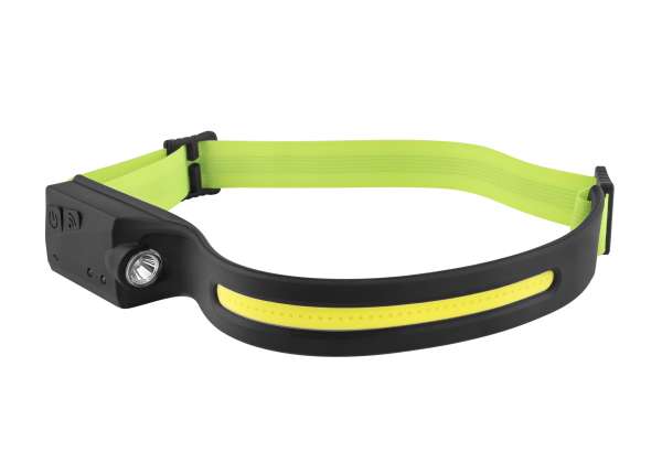 Metmaxx® LED MegaBeam Kopflampe "HeadlightSwipe" schwarz